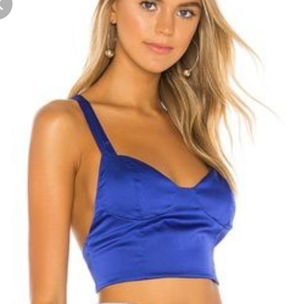 Superdown REVOLVE Stassia Tie Back Top in Royal Blue size small